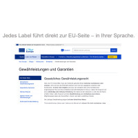 EU Gewährleistungs- & Garantielabel